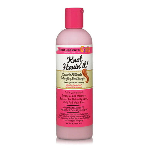 Aunt Jackies Girls Knot Havin It Leave-In Ultimate Detangling Moisturizer, 12 Oz